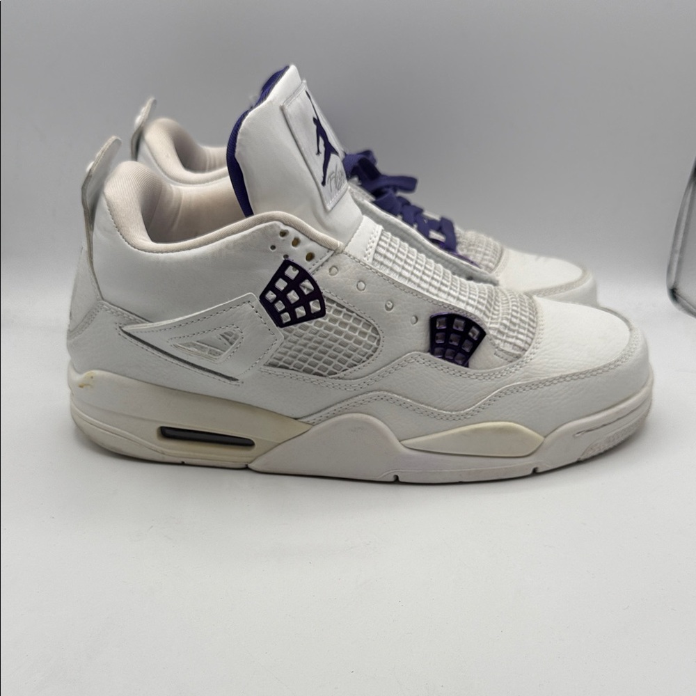 Nike Air Jordan Retro 4 White 'Metallic Purple' 2020 (CT8527-115) mens size 11